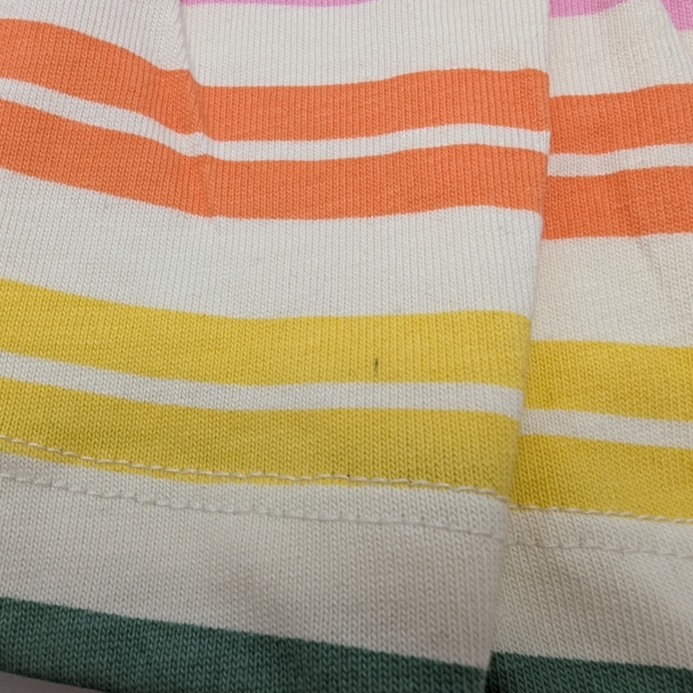 Hanna Andersson Striped Rainbow Peplum Tank Top, Size 8 - Picture 4 of 4